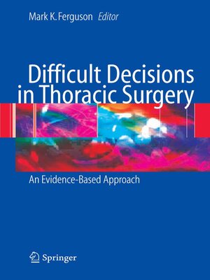 cover image of Difficult Decisions in Thoracic Surgery